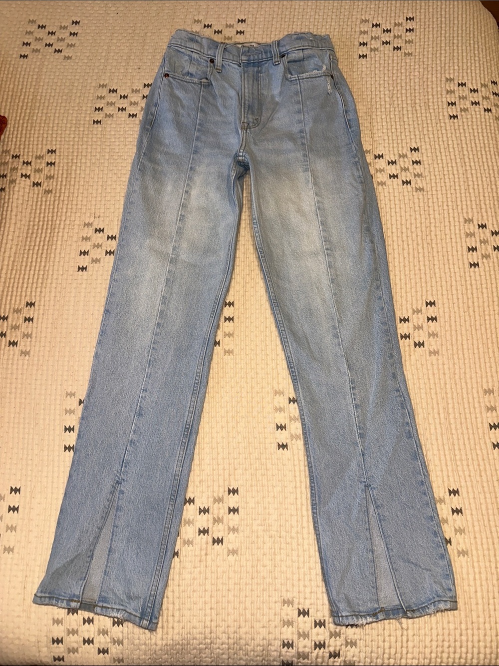Abercrombie & Fitch Light Blue Straight Leg Jeans